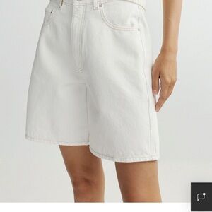 DL1961 Taylor high-Rise White Denim Shorts